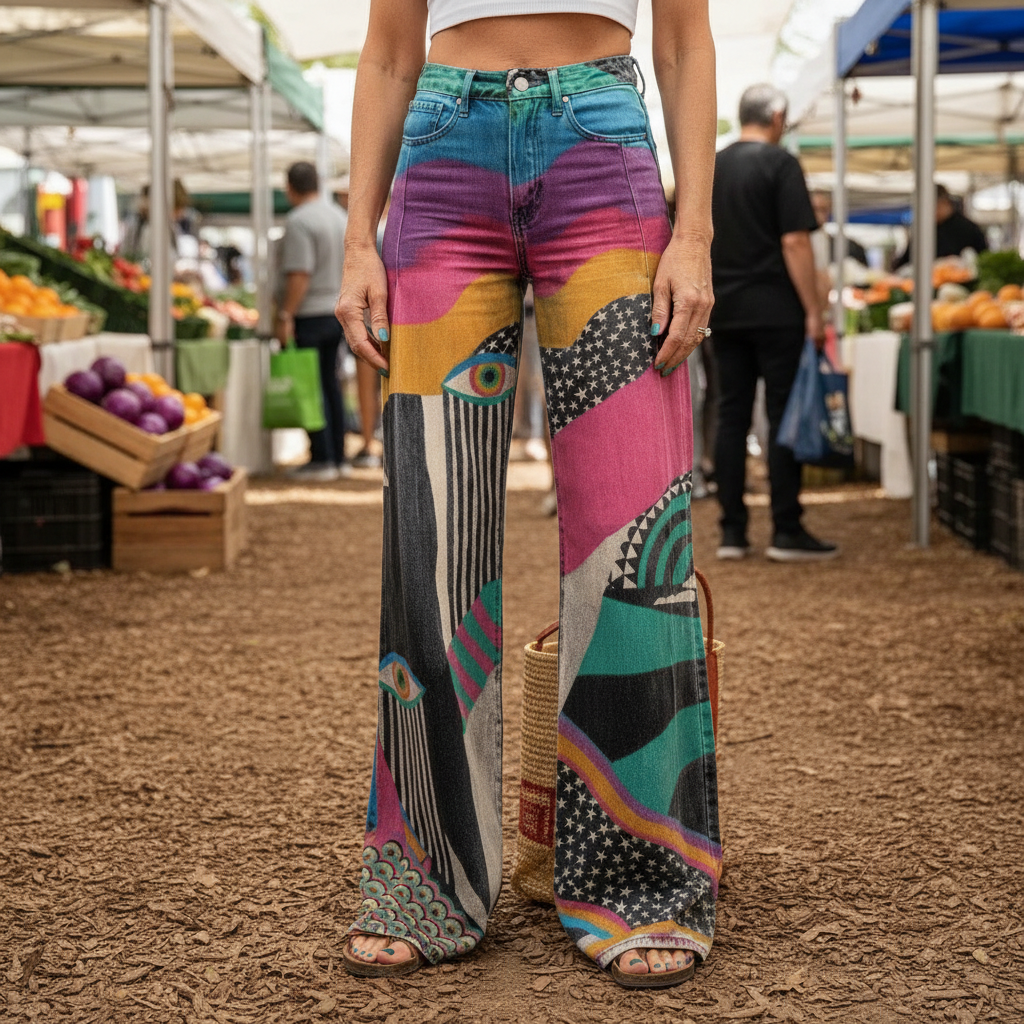Emilia™ - Pantalon Vintage Boho Détente