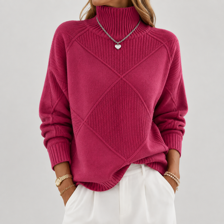 Lauren | Pull en Cachemire Luxueux à Col Montant