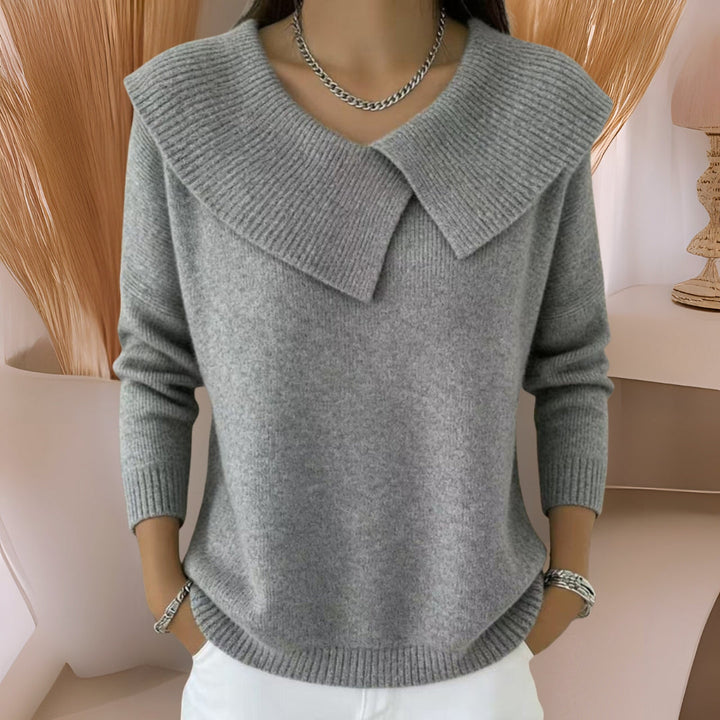 Jennifer | Pull en Tricot avec Col Doux