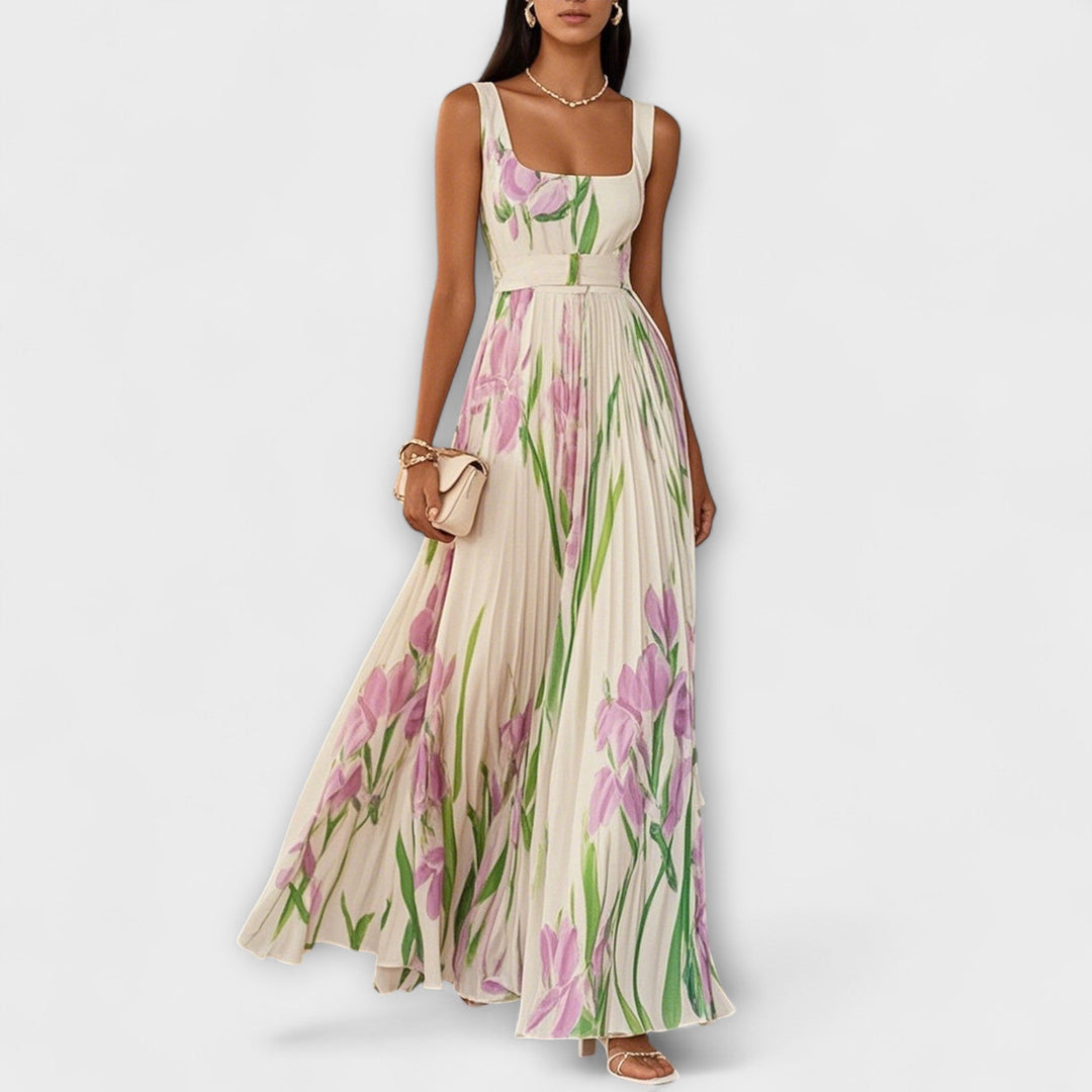 Pénélope - Robe maxi en chiffon