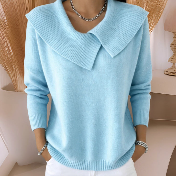 Jennifer | Pull en Tricot avec Col Doux