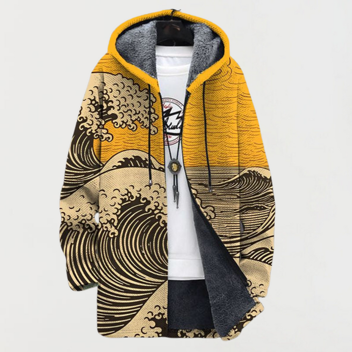 Mathilda – Manteau avec motif en vagues