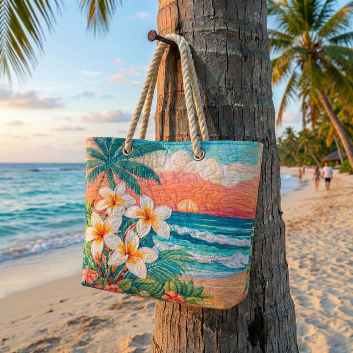Sac de plage fait main | Esprit tropical