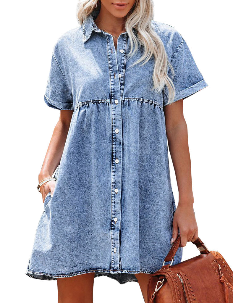 Jane | Robe Chemise en Jean
