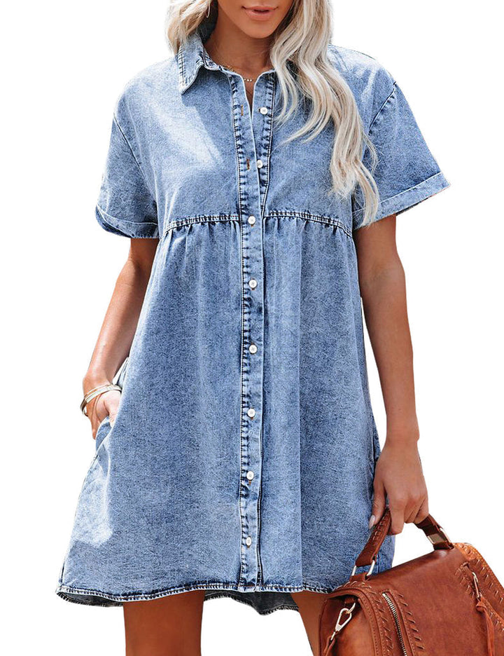 Jane | Robe Chemise en Jean