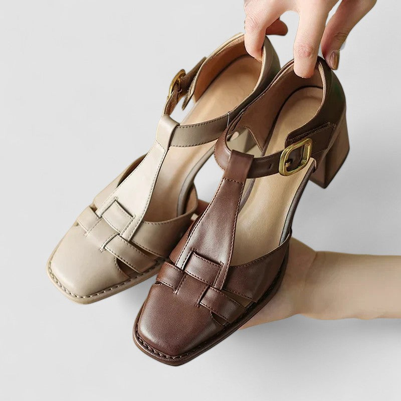 Elyxiana | Talons blocs orthopédiques avec bride en T
