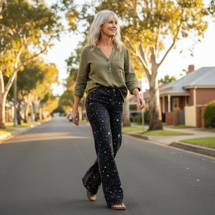 Bianca™ - Pantalon Boho au Look Vintage