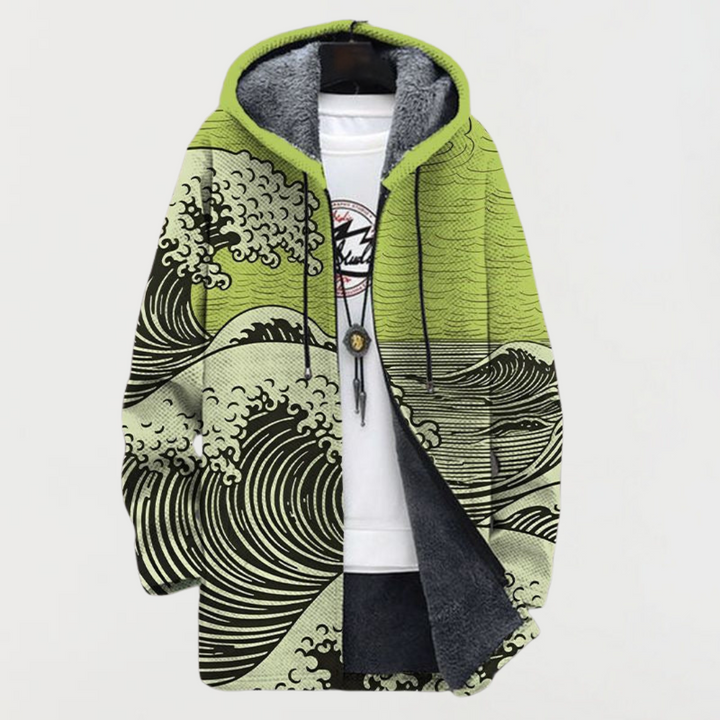 Mathilda – Manteau avec motif en vagues
