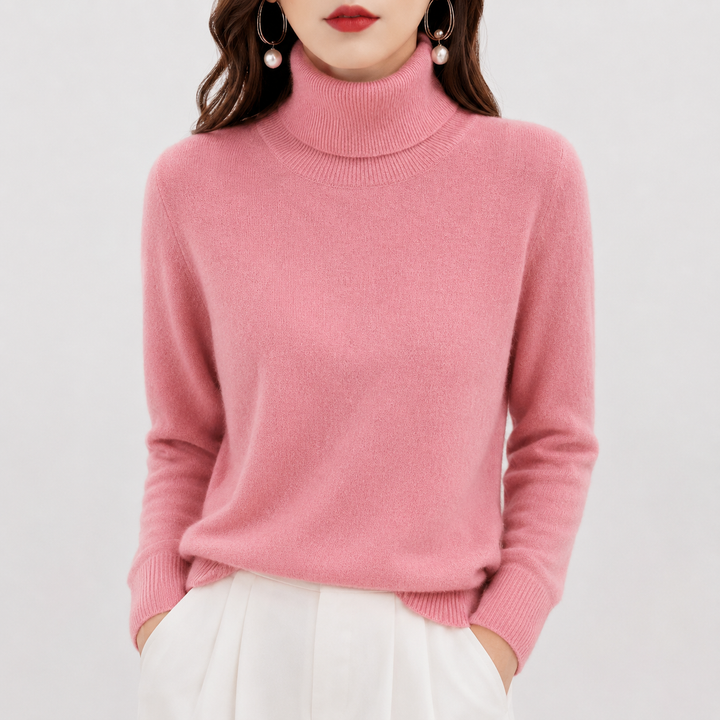 Amara | Pull Col Montant en Cachemire
