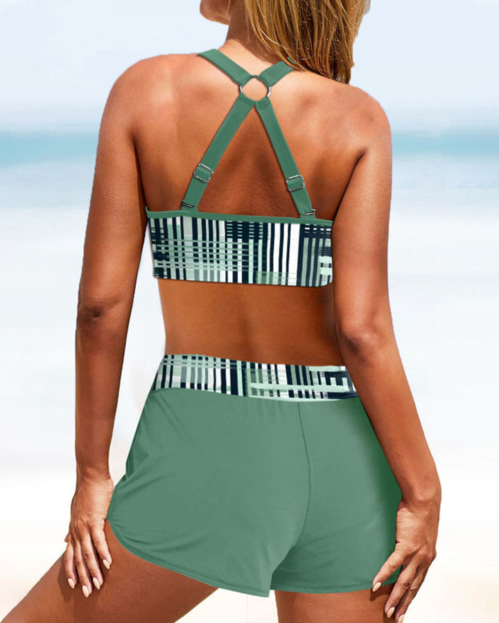 Janette - Bikini à taille haute en maille côtelée