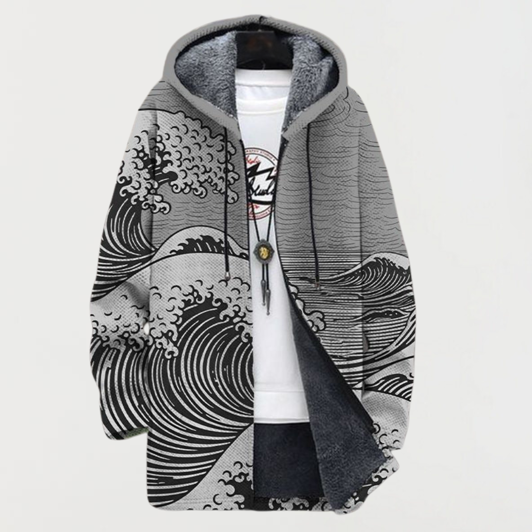 Mathilda – Manteau avec motif en vagues