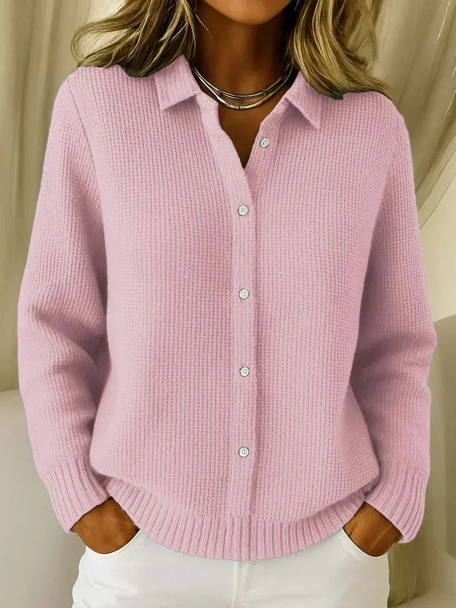 Katrina | Veste en tricot structurée avec boutons