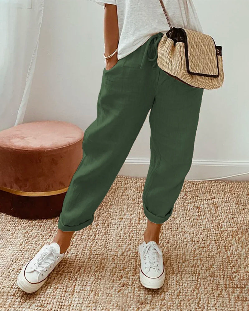 Pantalon Fluide Confort Élégant
