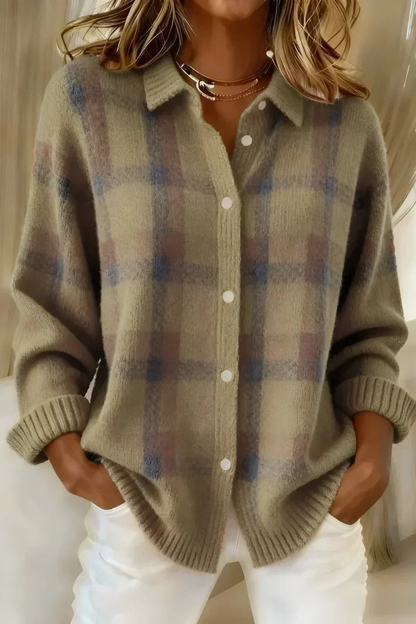 Taylor | Pull en maille à carreaux douillet