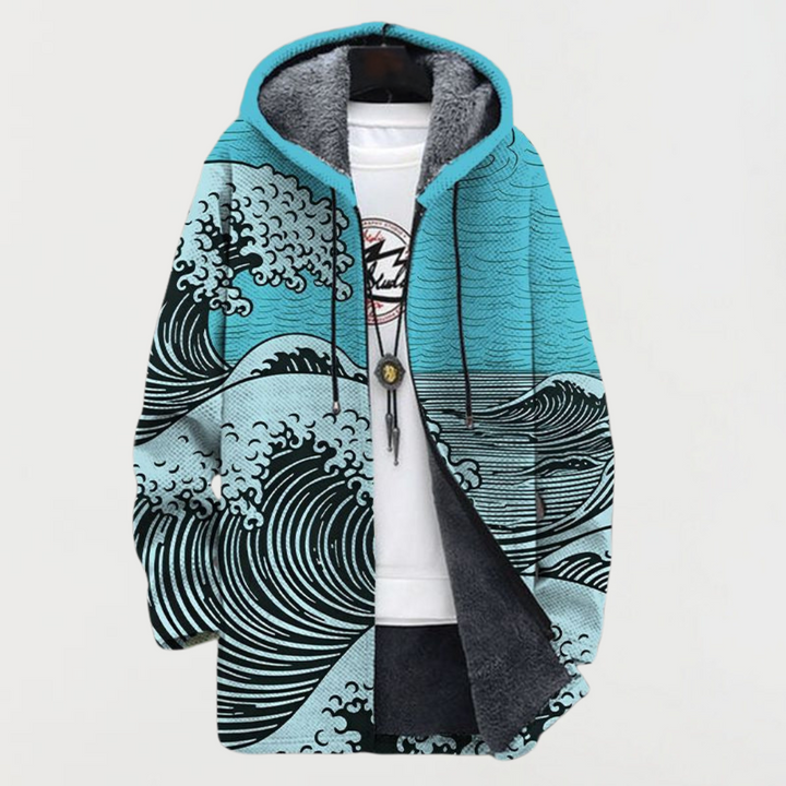 Mathilda – Manteau avec motif en vagues