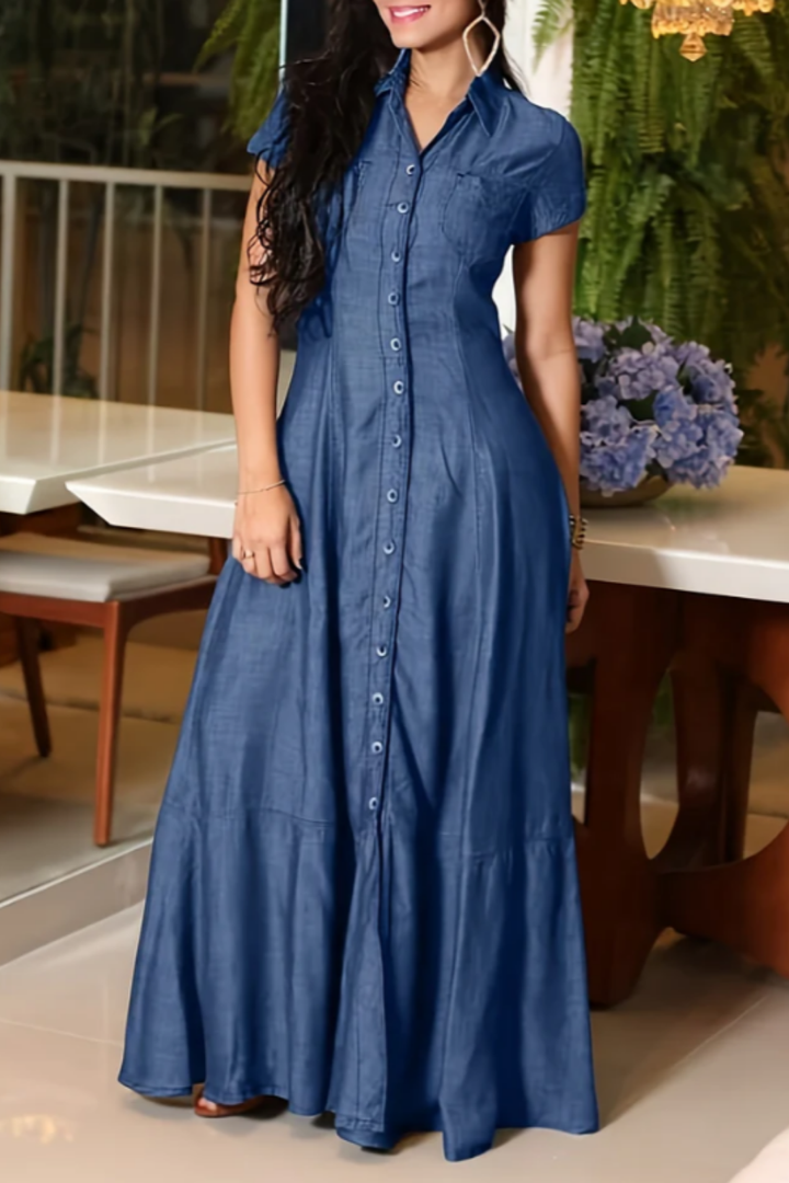 Mandy | Robe en Jean Longue