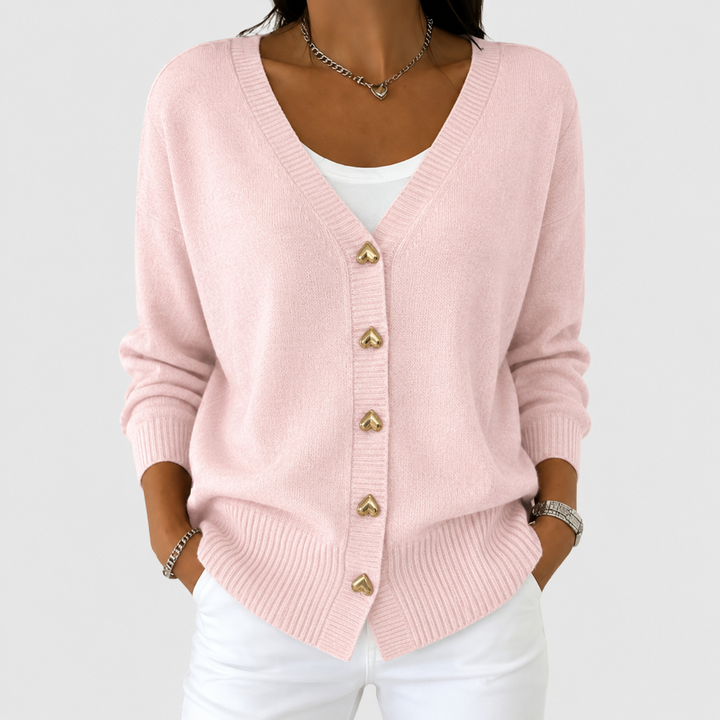 Amy | Cardigan Élégant en Maille