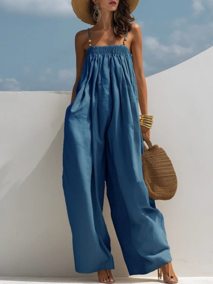Madison | Salopette en Jean à Jambes Amples