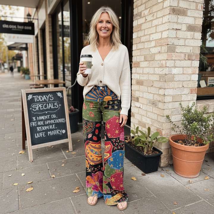 Siena™ - Pantalons Vintage Boho Quotidiens