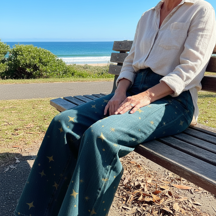 Celeste™ - Pantalon Vintage Boho Léger