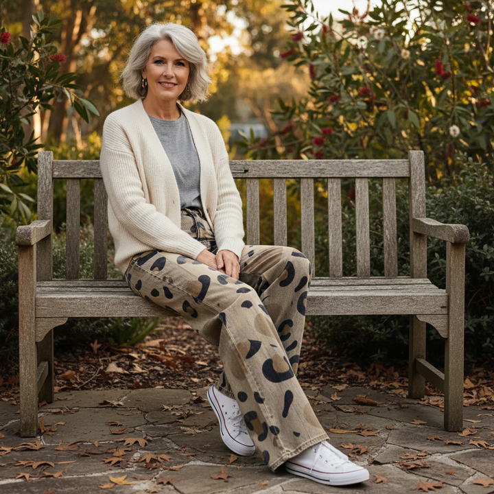 Lara™ - Pantalon Imprimé Cœur Boho