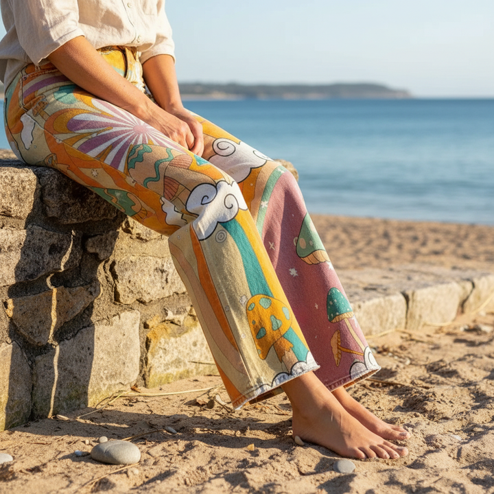 Daniela™ - Pantalon large décontracté Boho