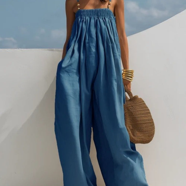 Madison | Salopette en Jean à Jambes Amples