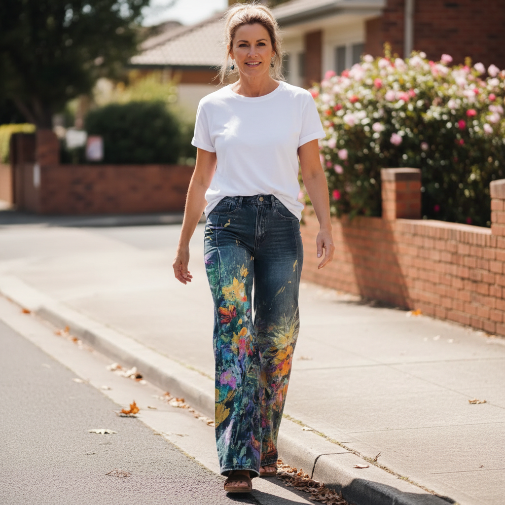 Nadia™ - Pantalon Large Boho Chic