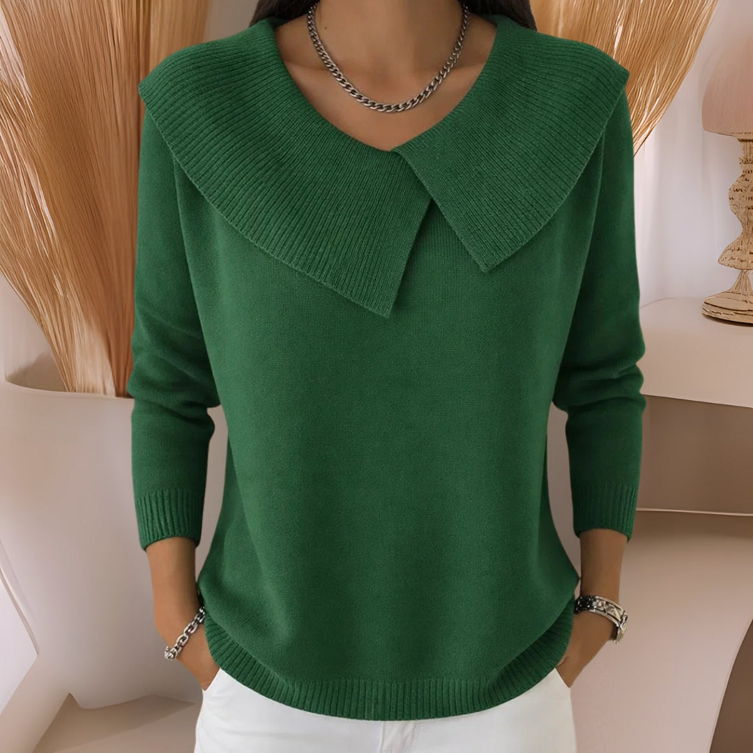 Jennifer | Pull en Tricot avec Col Doux