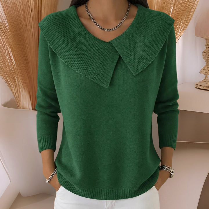 Jennifer | Pull en Tricot avec Col Doux