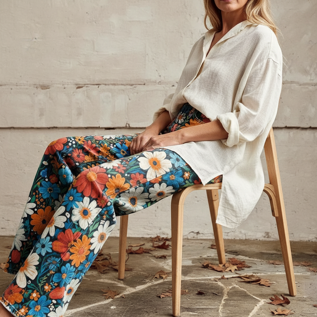 Lilia™ - Pantalon Large Boho Aéré