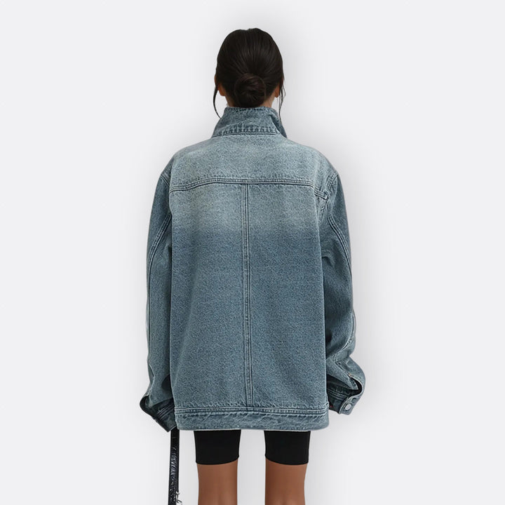Sílvia - Veste vintage avec col asymétrique haut
