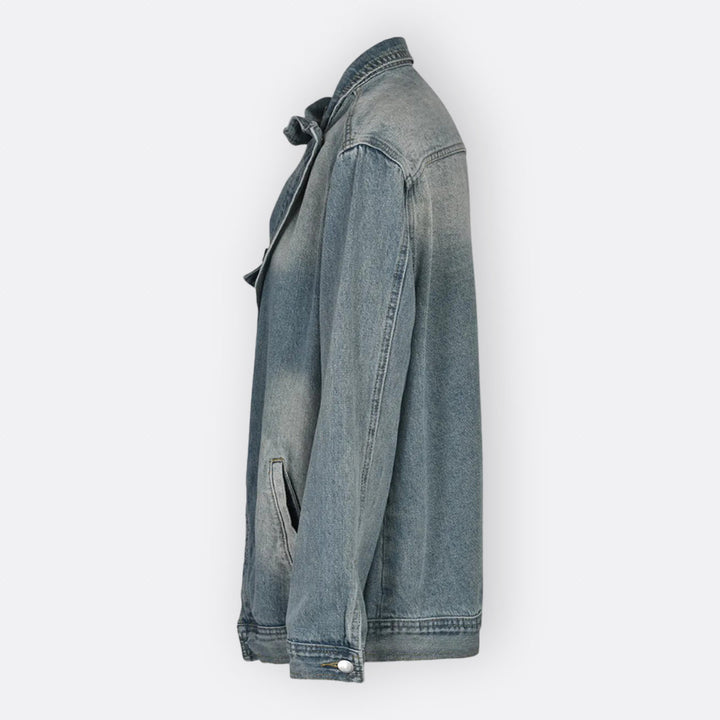 Sílvia - Veste vintage avec col asymétrique haut
