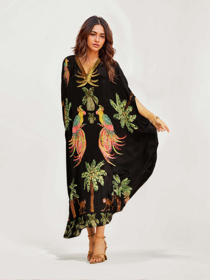 Alessandra - Robe longue à motifs