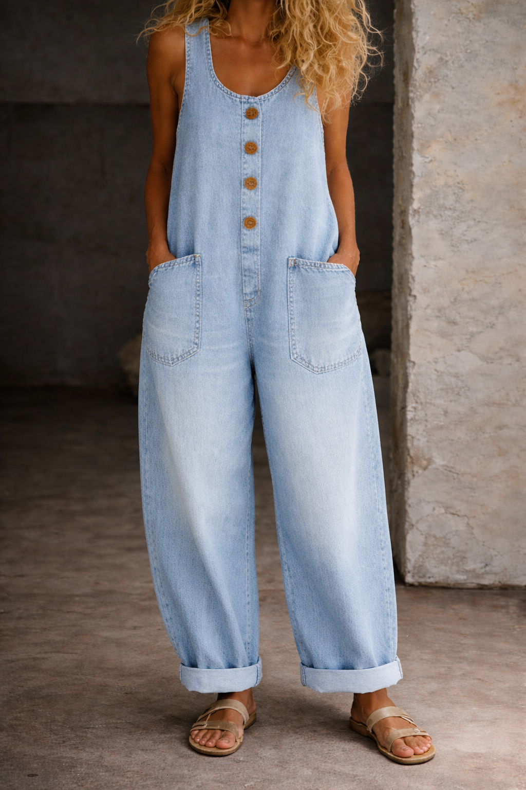 Sadie | Salopette en Jean Vintage Prane