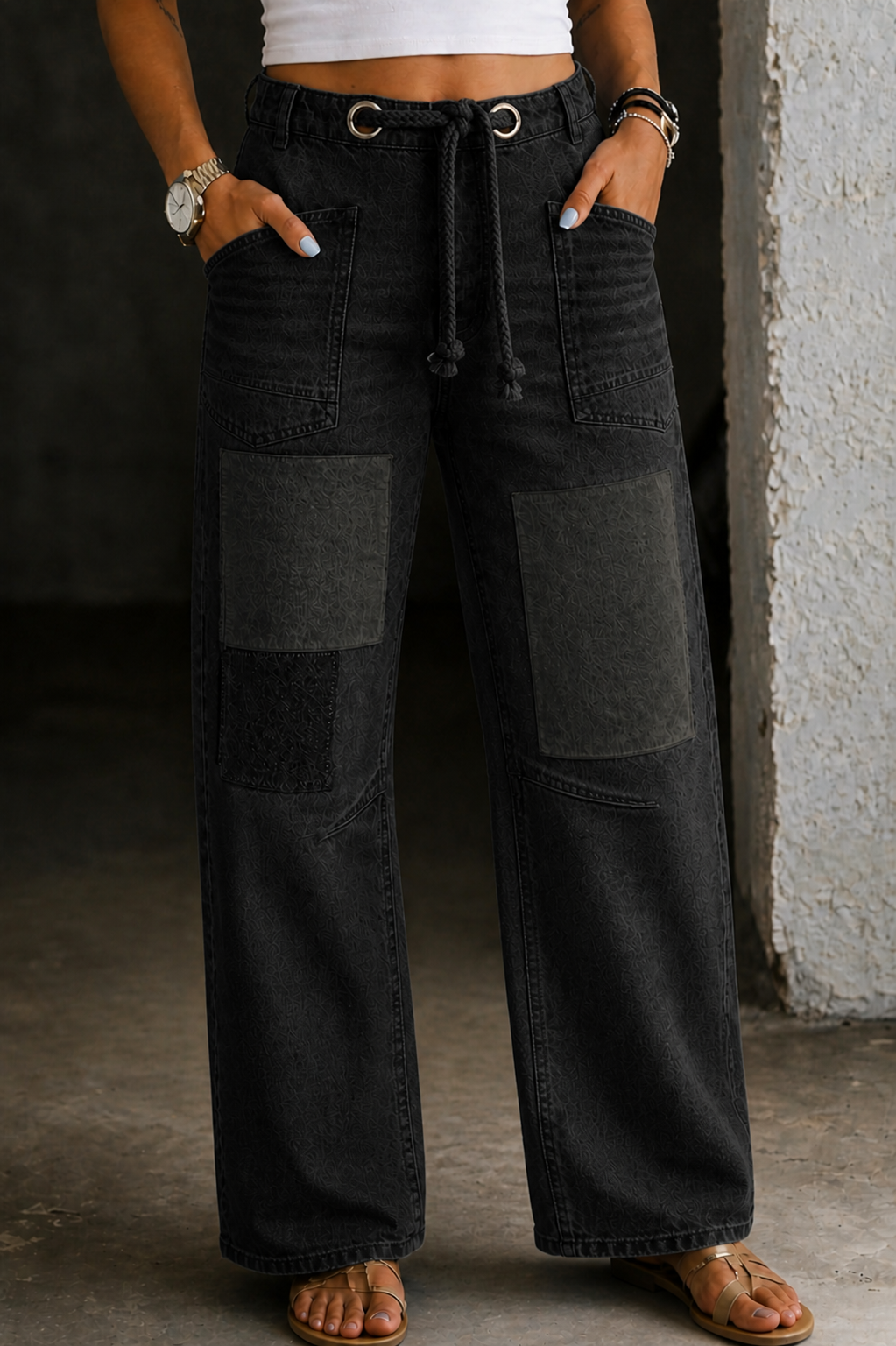Margaret | Jeans avec poches en patchwork