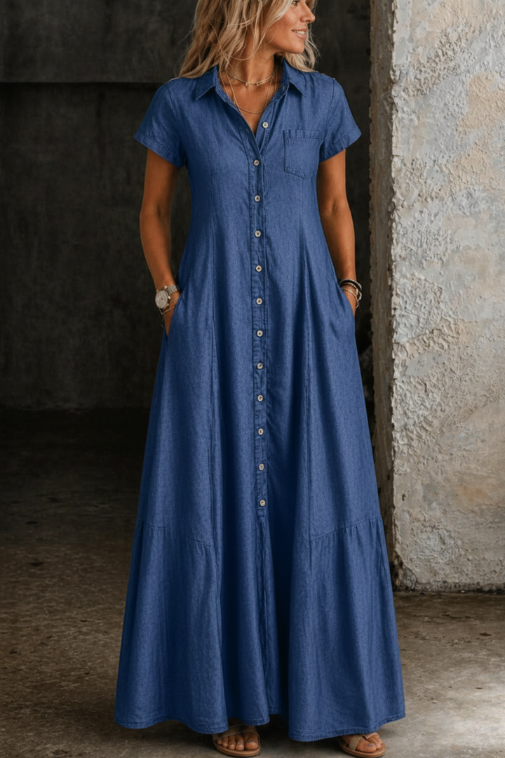 Mandy | Robe en Jean Longue