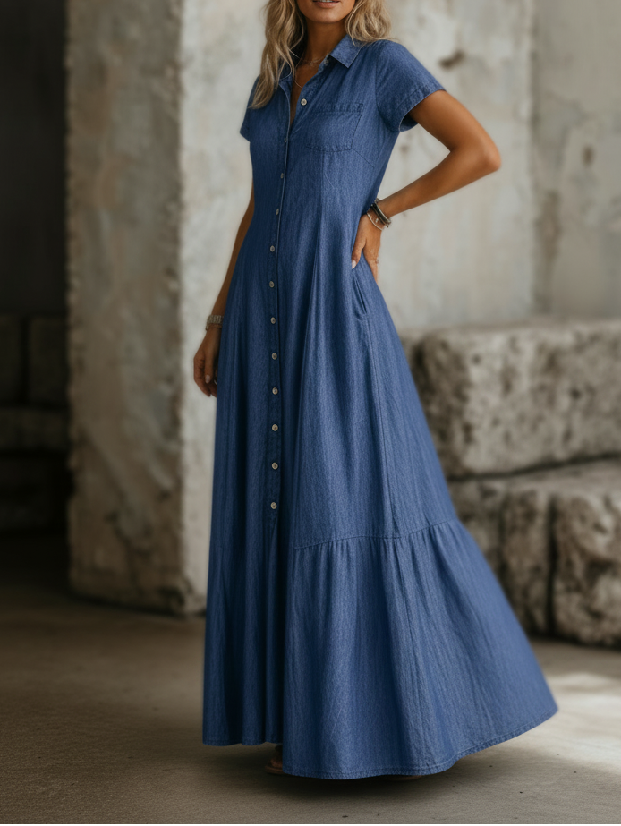 Mandy | Robe en Jean Longue