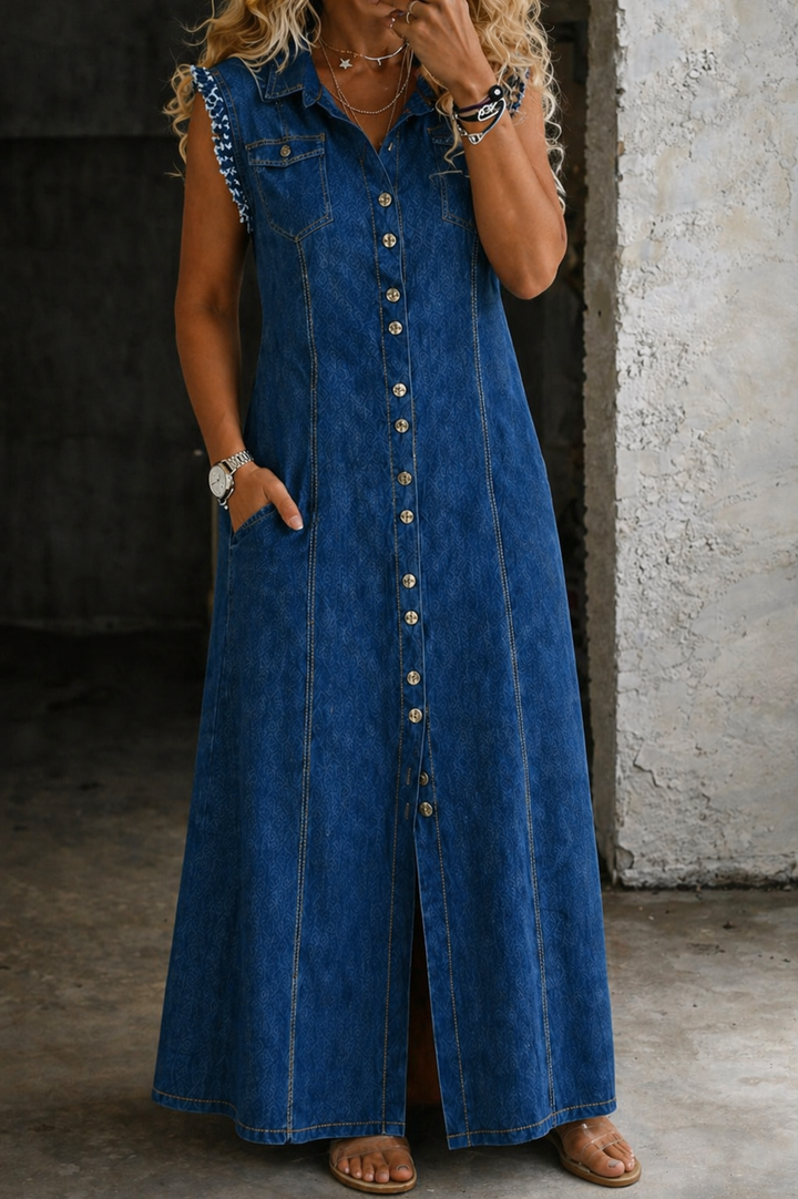Liora | Robe en jean grande taille