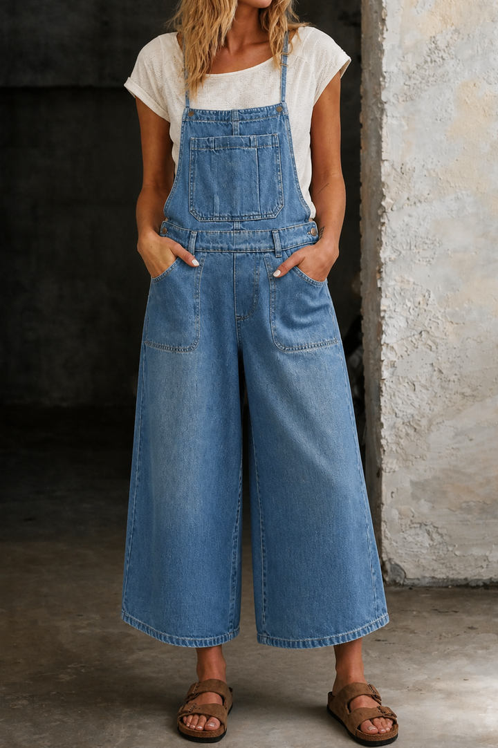 Elizabeth | Salopette à jambes larges