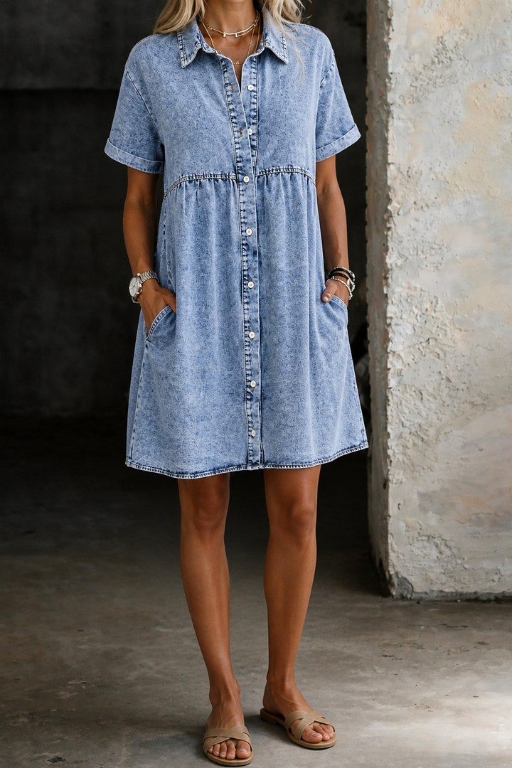 Jane | Robe Chemise en Jean