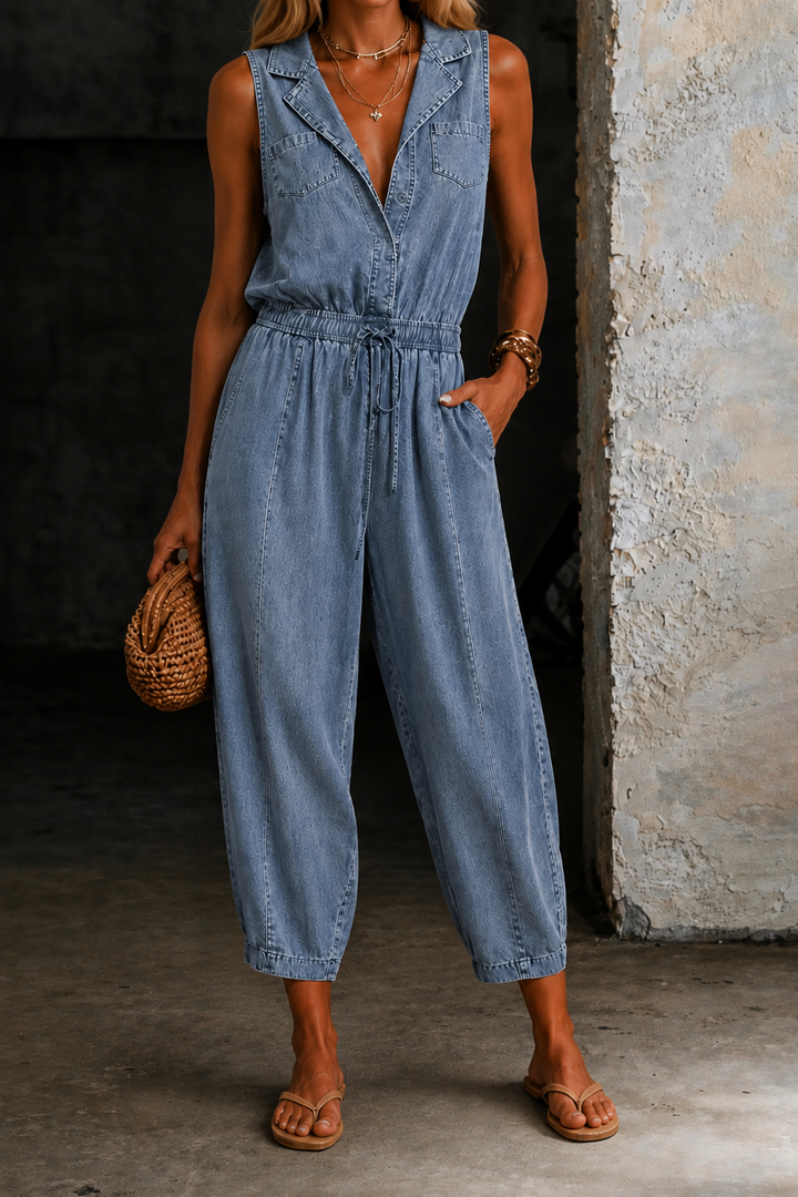 Rosalia | Salopette en jean sans manches