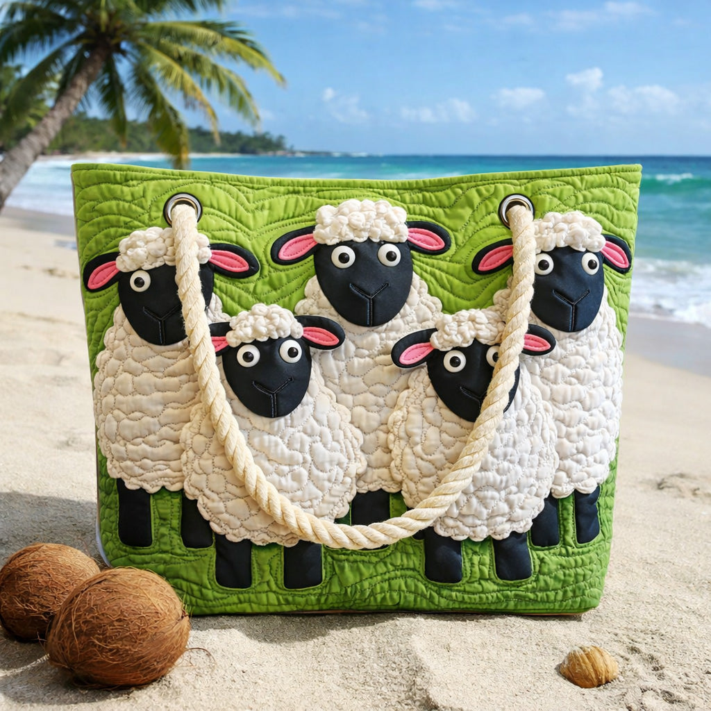Sac de plage fait main | Ciel des moutons