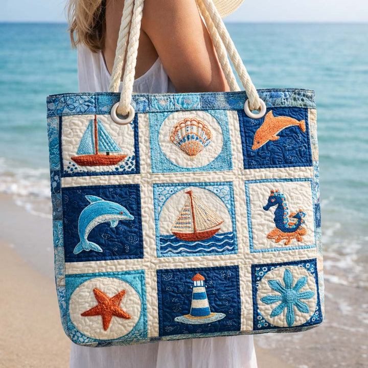 Sac de plage fait main | Créatures marines