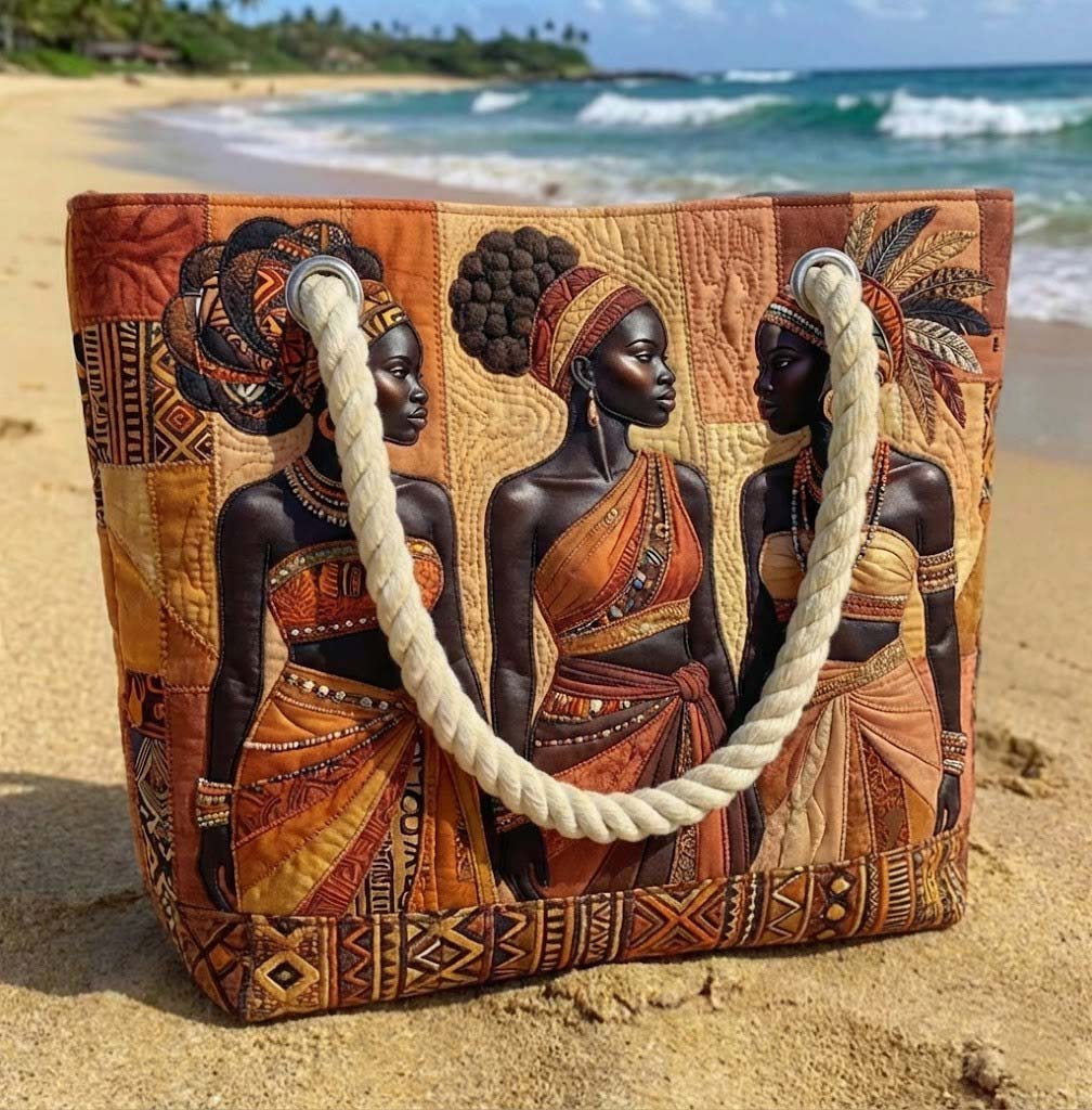 Sac de plage fait à la main | Melanin Queens Glow