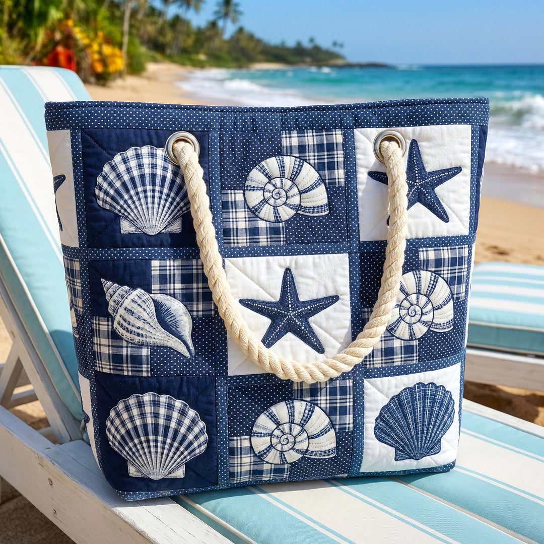 Sac de plage fait main | Calme des coquillages