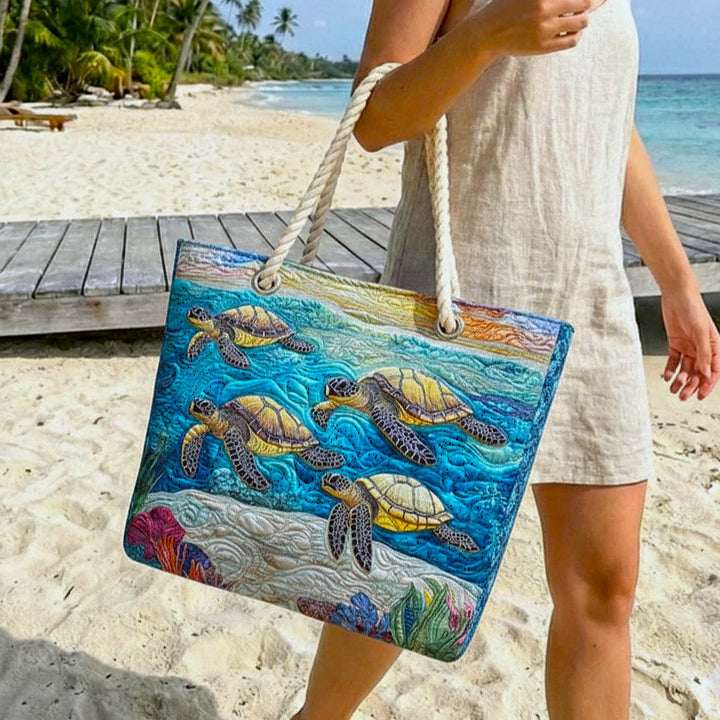 Sac de plage fait main | Tortue Marina