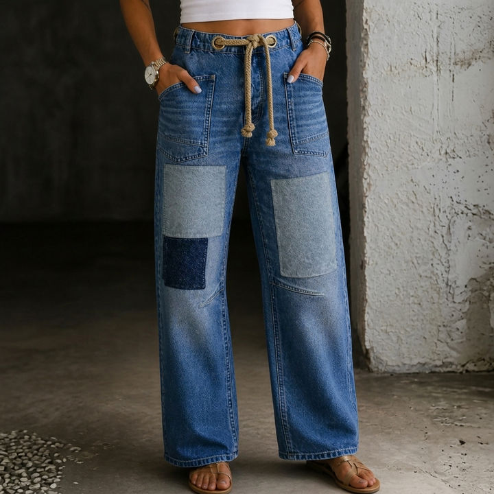 Margaret | Jeans avec poches en patchwork