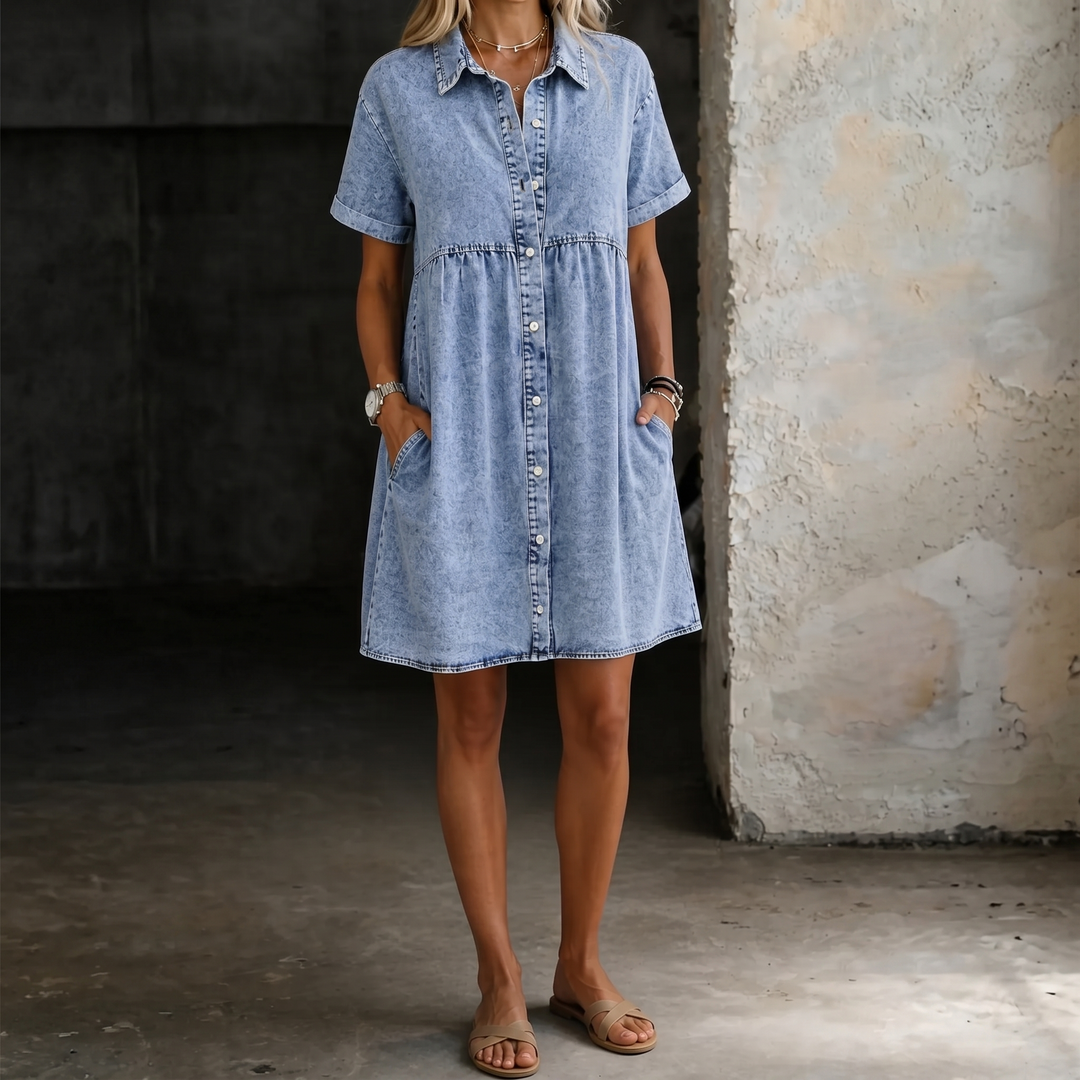 Jane | Robe Chemise en Jean