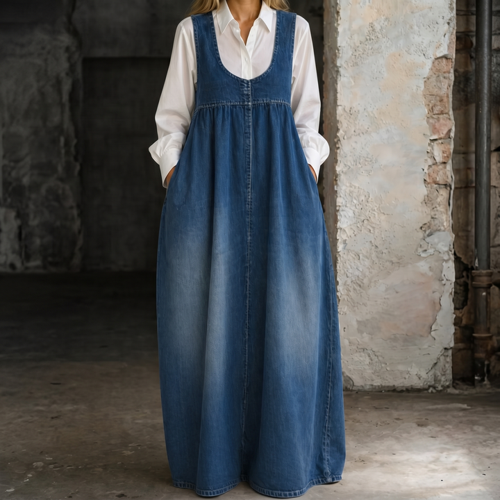 Veronica | Robe en Denim Décontractée
